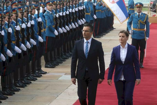 Prime Minister of Slovenia Marjan Sarec visit Serbia Brnabic