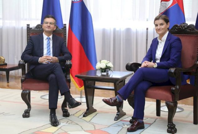 Prime Minister of Slovenia Marjan Sarec visit Serbia A.Brnabic