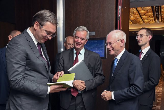 Herman Van Rompuy Vucic Conference The EU and Serbia: Shared Destiny