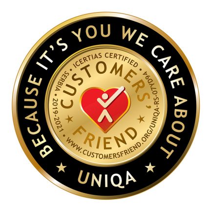 UNIQA Insurance awarded golden medal “Customers’ Friend” for outstanding customer relationship