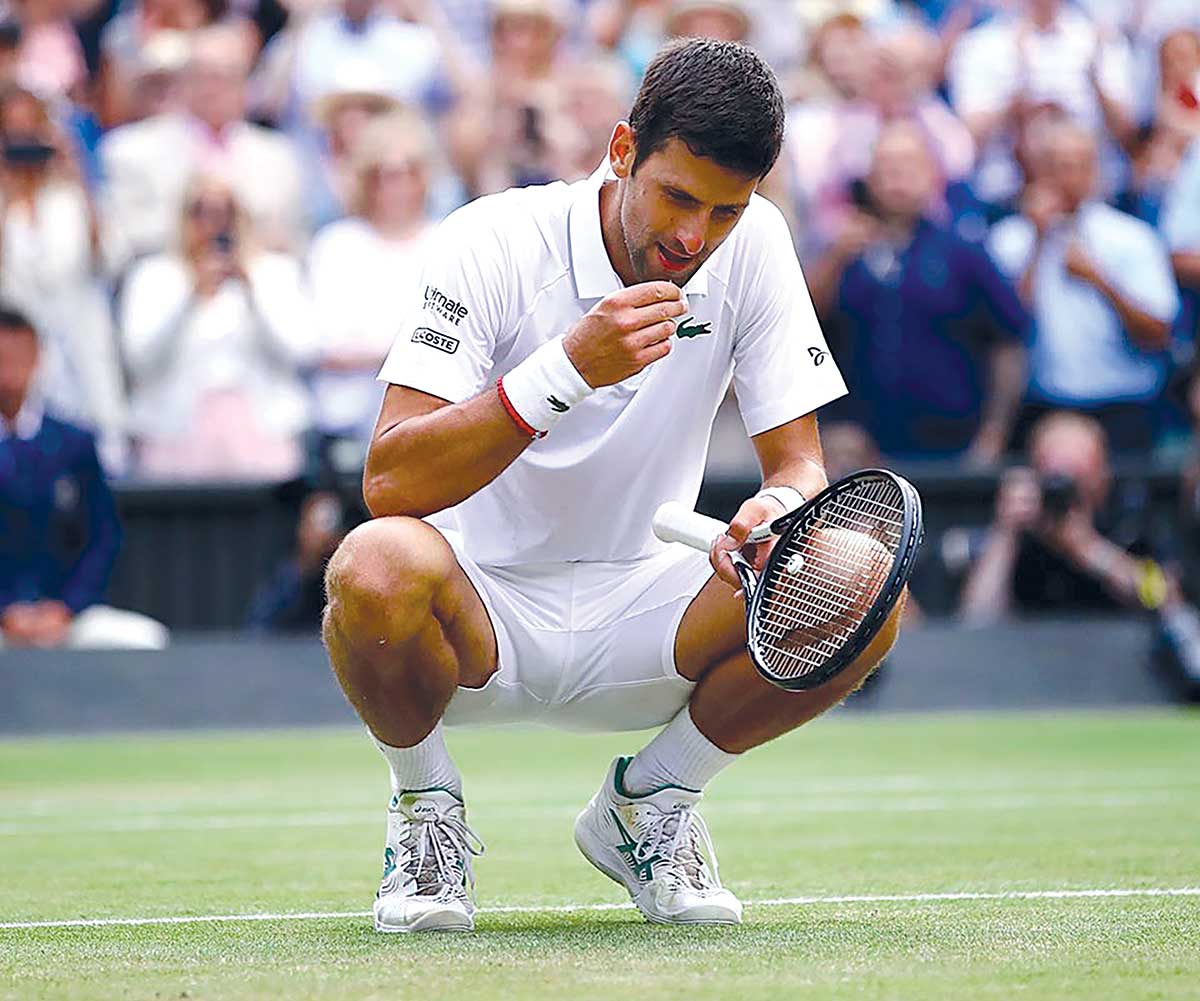 Novak Djokovic is crowned Wimbledon champion