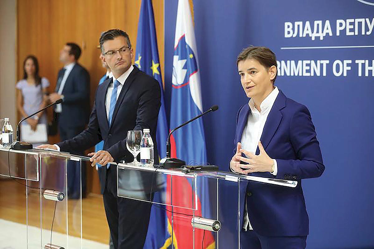 Prime Minister Of Slovenia On Official Visit To Serbia
