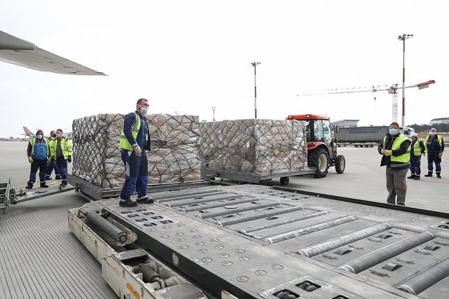 EU sends another 90 tonnes of medical equipment to Serbia package