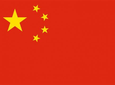 China flag Kina Kine