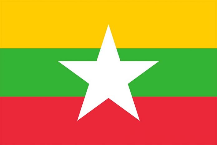 Myanmar flag Mjanmara