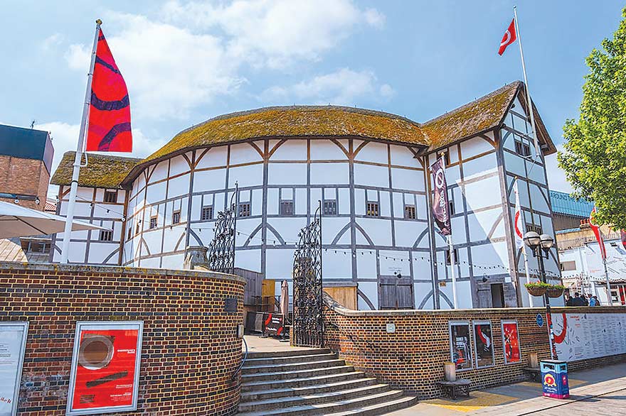 THE GLOBE THEATRE FROM LONDON
