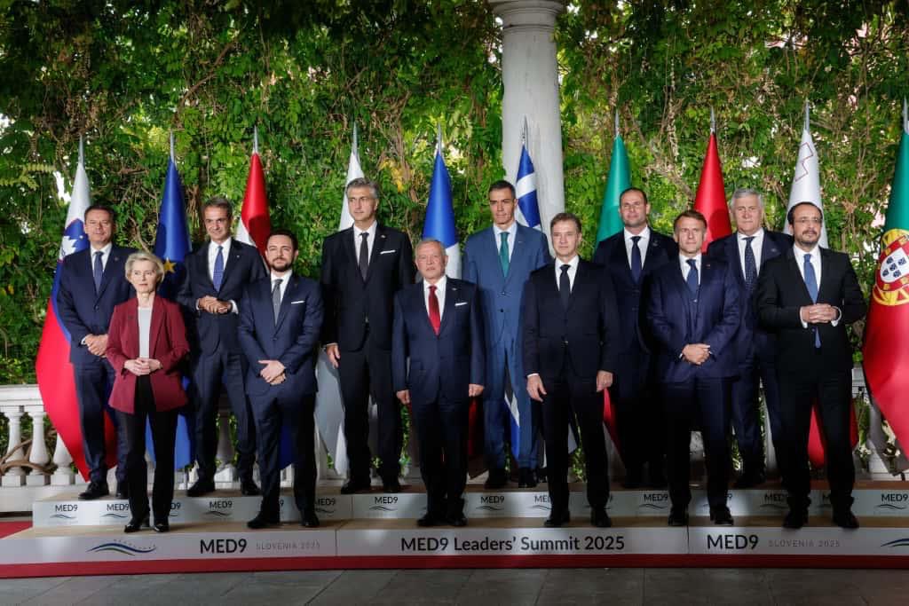 MED9 Leaders Meet in Slovenia to Tackle EU Competitiveness and Middle East Crisis